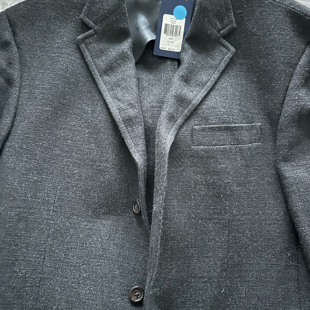 Ralph Lauren Wool men’s sport blazer, gray dark color